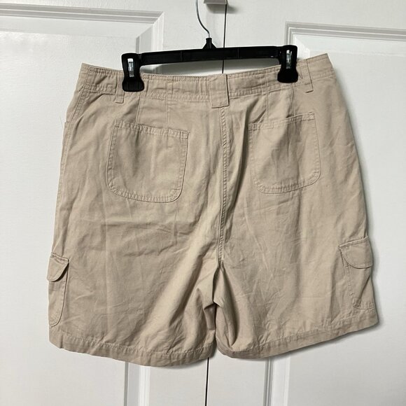 Y2K Northern Reflections Town Shorts Womens 12 Cargo Khaki Outdoor Gorpcore - Picture 2 of 8